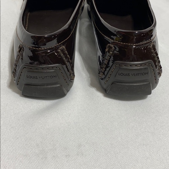 LOUIS VUITTON
Brown Mini Lin Le Moccasin Loafers - Picture 4 of 6
